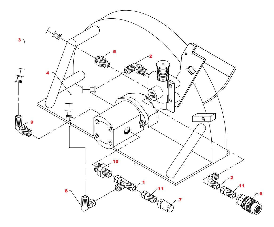 HS-20F Flush Cut Hydraulic Hand Saw Assembly Parts-3