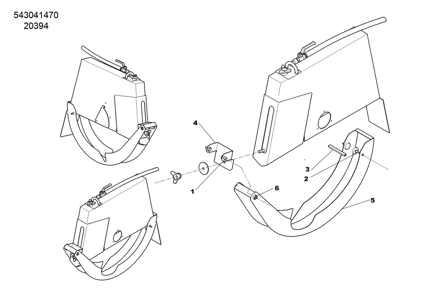 TS 500 M, TS 600 M Cover Assembly Parts