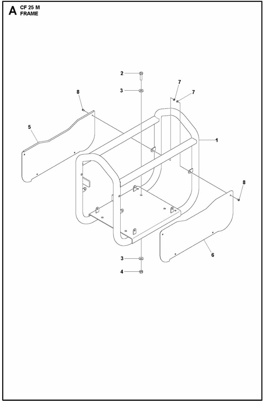 CF 25 M Frame Assembly Parts