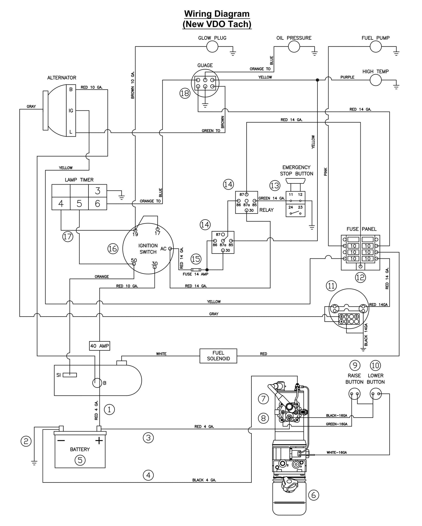 CC4144DXL Wiring Diagram