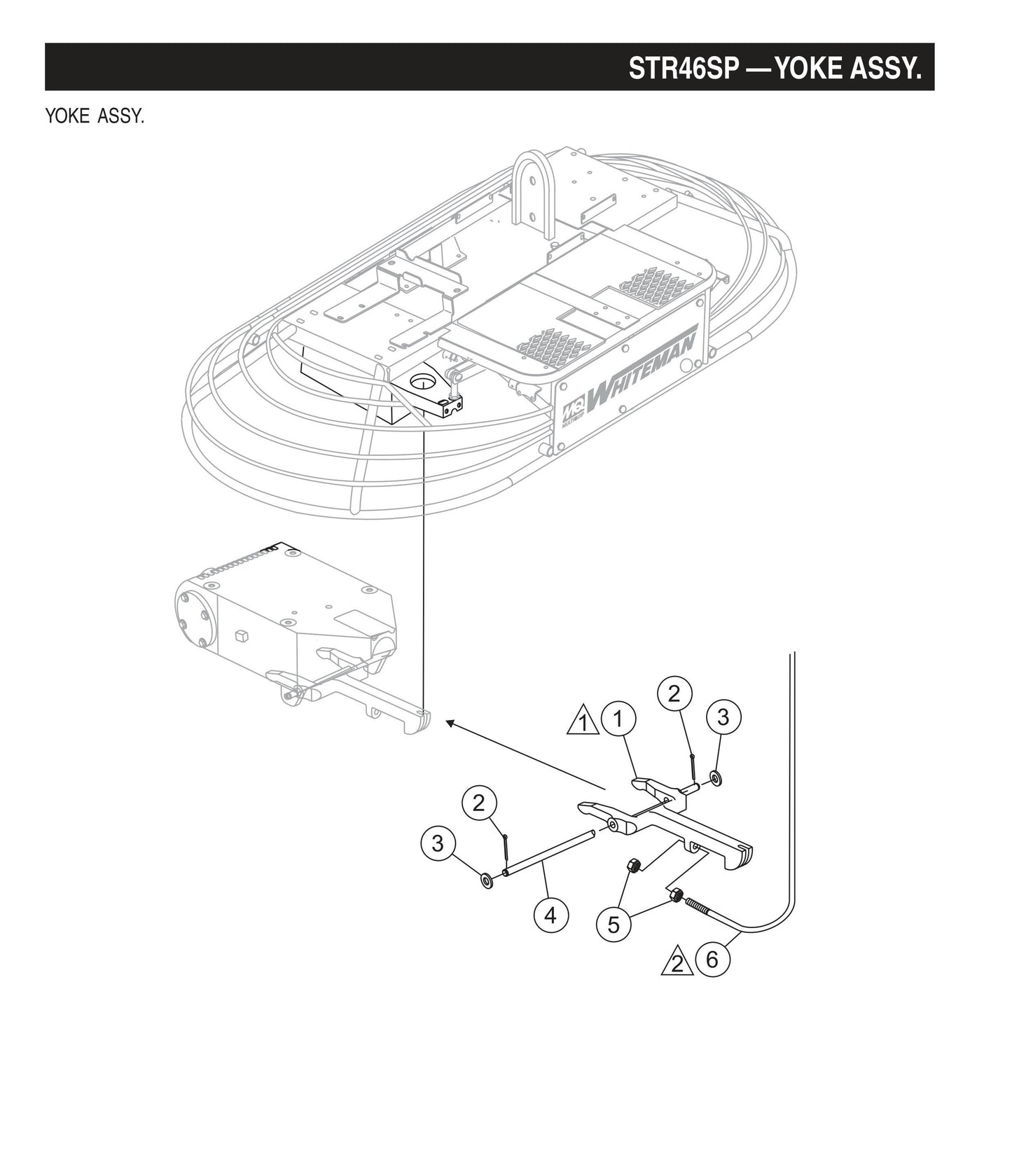 STR46SP STOW-Yoke Assembly