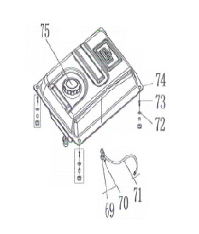 BE9400DFS Generator Fuel Tank Assembly Parts by BE Power Equipment