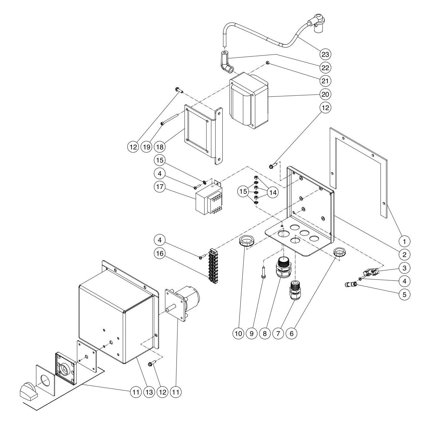 BE HW204EMD Electrical Box Assembly Parts by BE Power Equipment