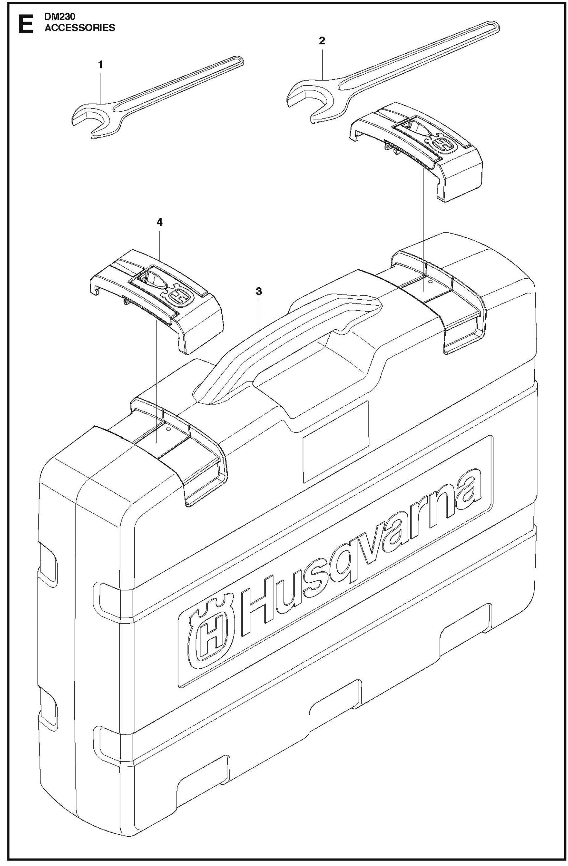 Accessories Parts For Core Drill Motors DM 230 By Husqvarna