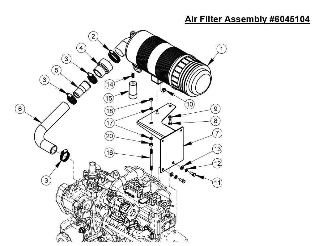 CC4144D Air Filter Assembly
