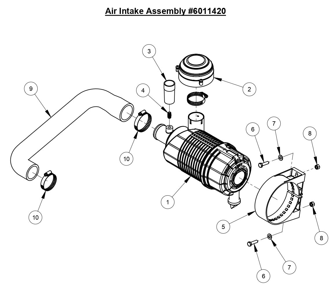 CC3535 Air Intake Assembly