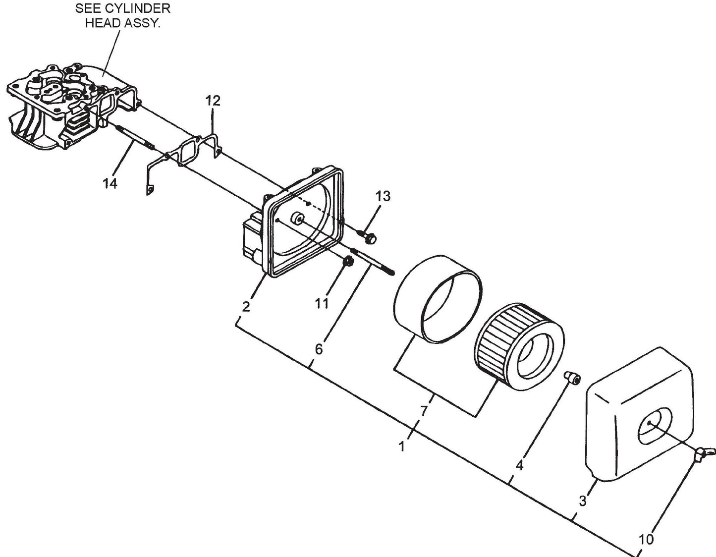 MVH206D L70V6GF1R1AA Air Cleaner Assembly Parts