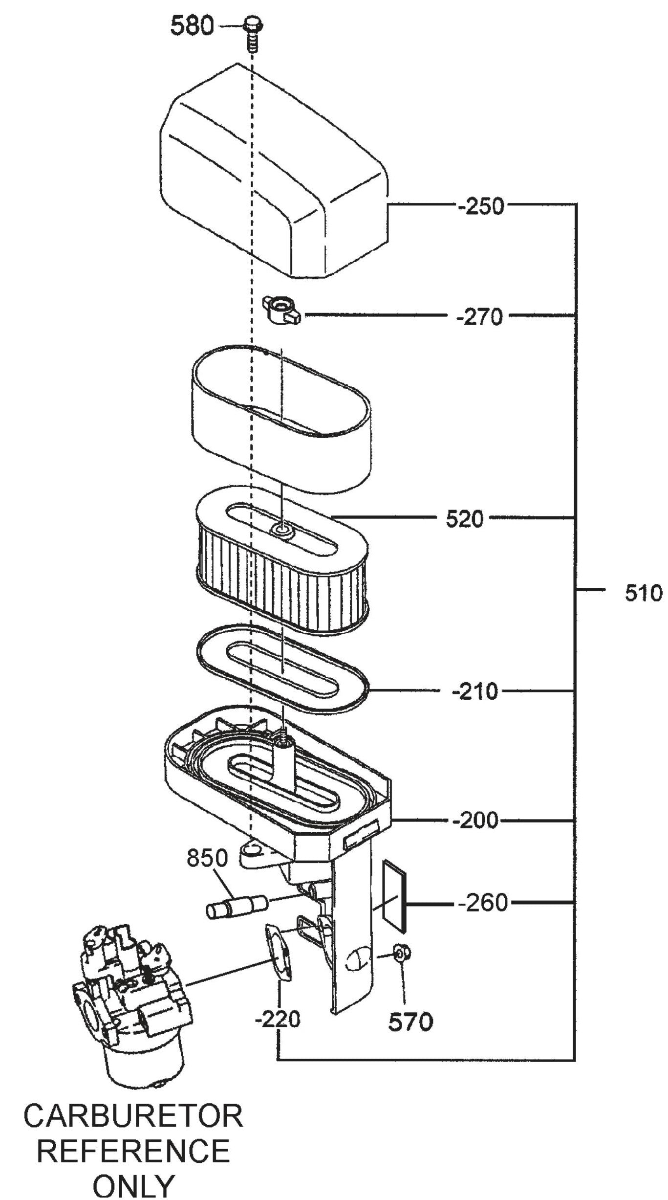 QP4TE ROBIN EX270D50220 Engine Air Cleaner Assembly Parts By Multiquip