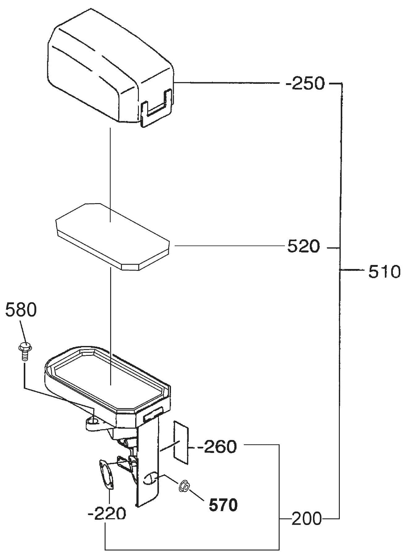 MQ QP2E ROBIN EX130D51111 ENGINE Air Cleaner Assembly Parts By Multiquip