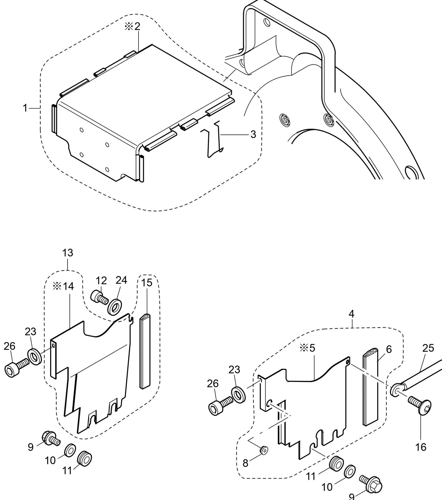MVH408DZ HATZ 1B50 Engine Air Ducting A Assembly Parts