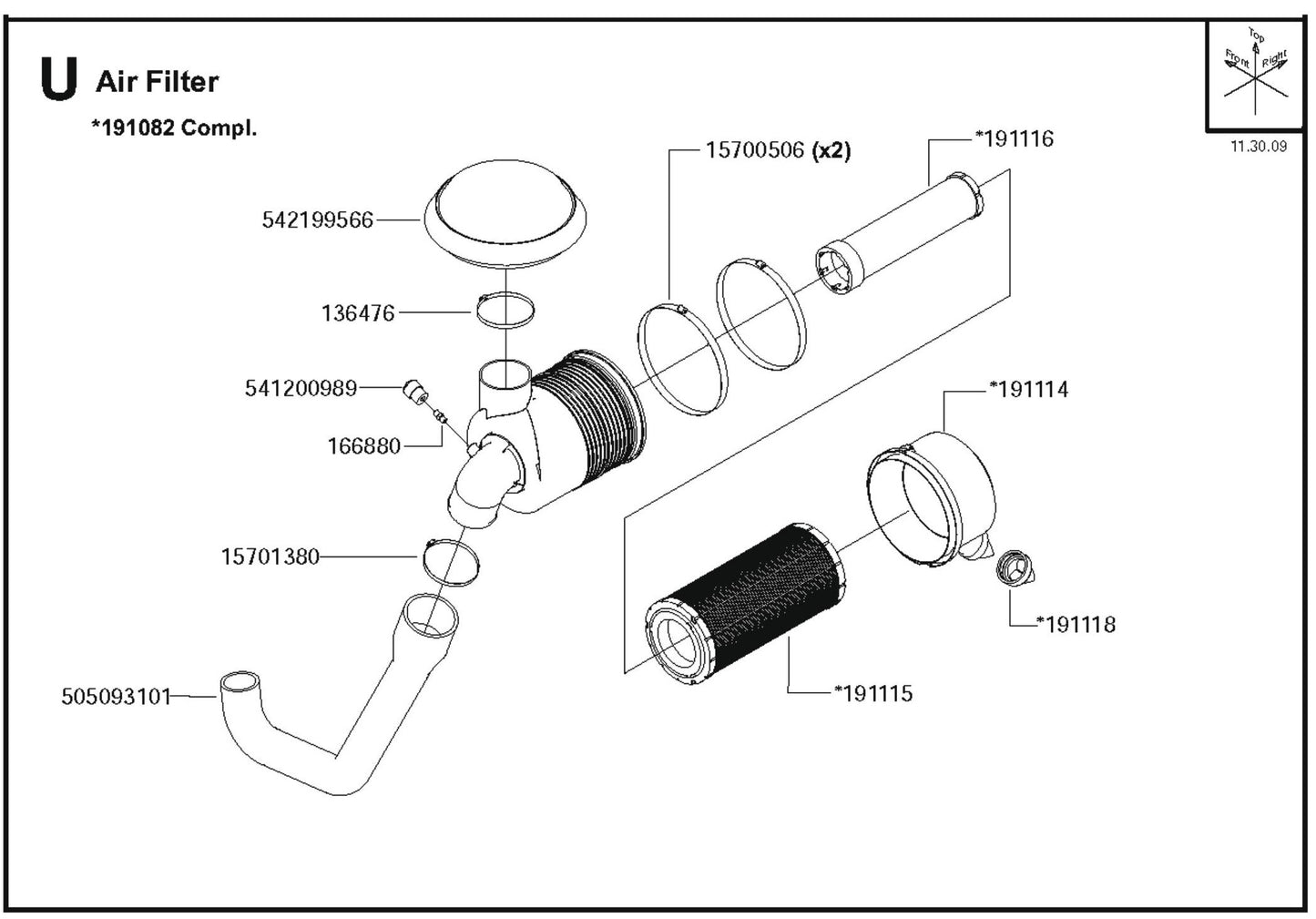 Air Filter Parts For FS6800D By Husqvarna