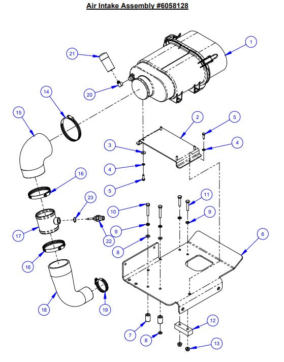 CC5048DCV, CC5048DCV-3 Air Intake Assembly Parts