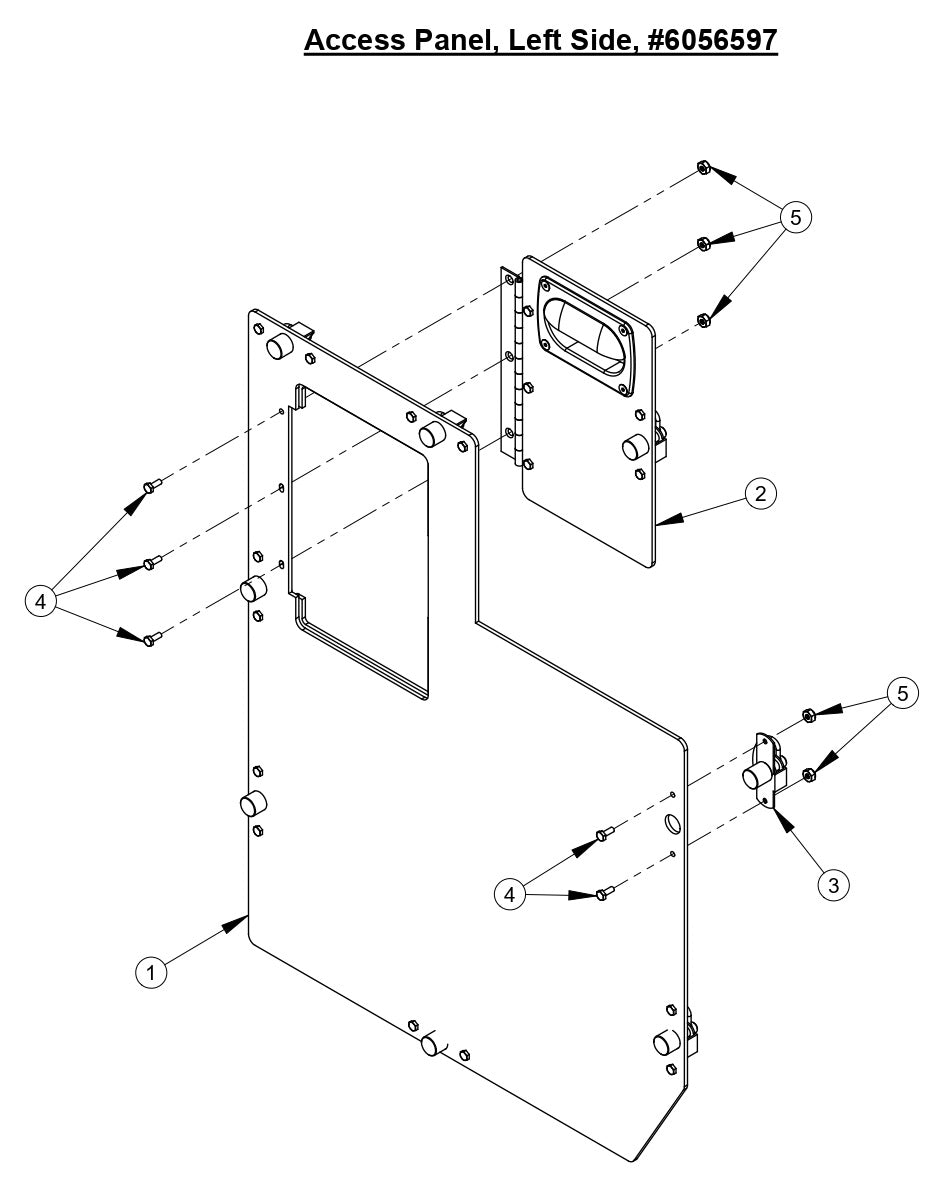 CC5555GK Access Panel, Left Side