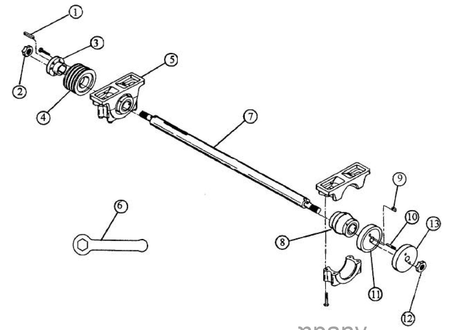 C-357 Arbor Shaft Assembly Parts By Norton Clippers