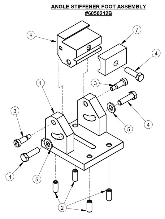 CC1600 Angle Stiffener Foot Assembly