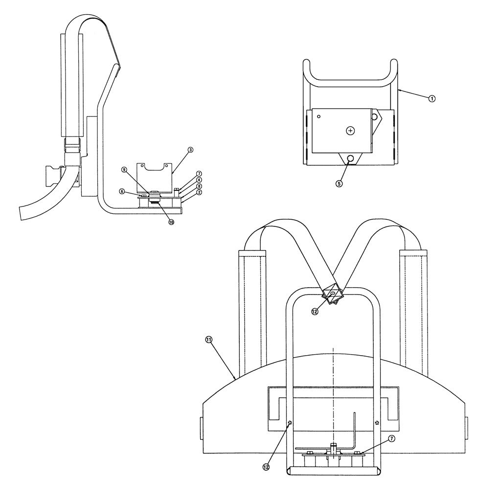 Assembly Frame Backpack Unit Parts For WYC-402BP Backpack Vibrator Motor By Husqvarna
