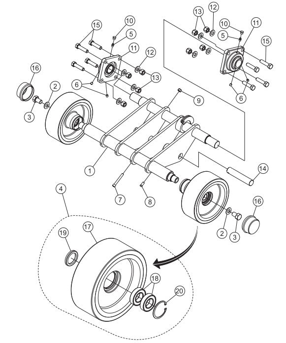 Front Axle Assembly Parts-PS403016, PS403020, PS403026, PS403030 DEUTZ F2L2011 DIESEL ENGINE