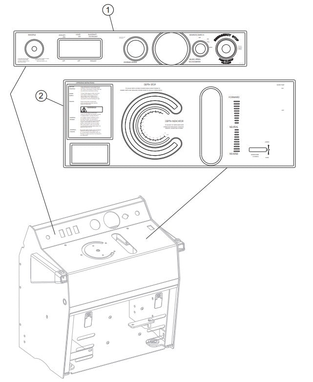 Control Panel Decals Assembly Parts-PS403016, PS403020, PS403026, PS403030 DEUTZ F2L2011 DIESEL ENGINE