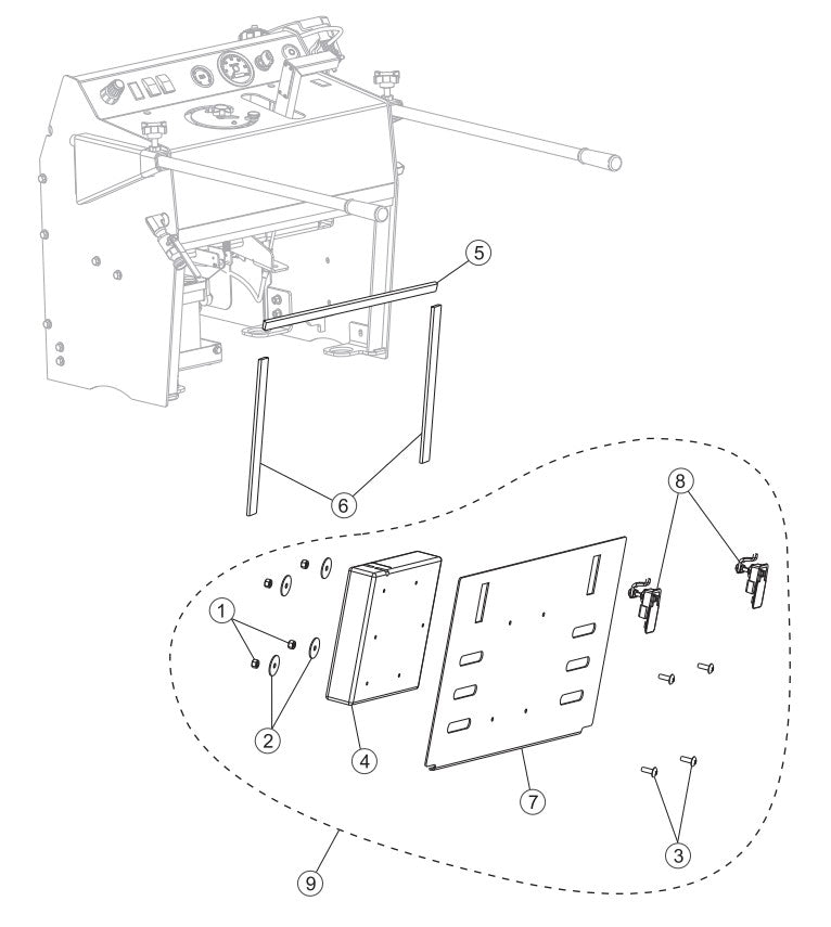 Rear Console Access Panel Assembly Parts-PS403016, PS403020, PS403026, PS403030 DEUTZ F2L2011 DIESEL ENGINE