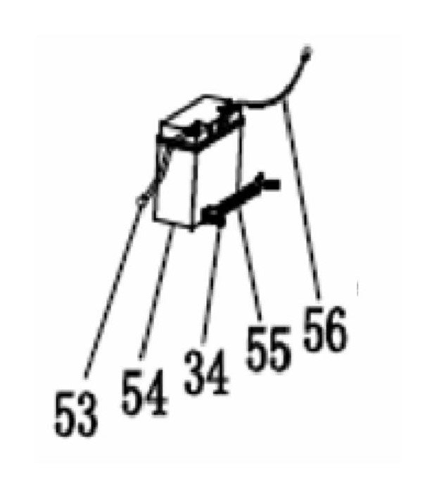 BE12000ES Generator Battery Assembly Parts by BE Power Equipment