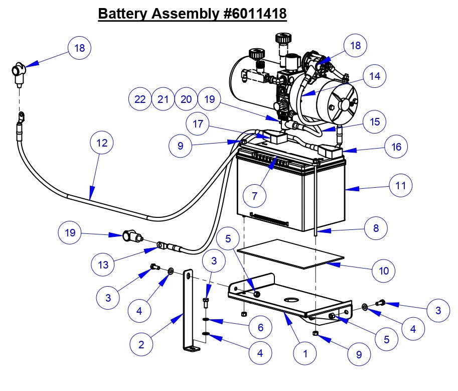 CC3538 JK Battery Assembly