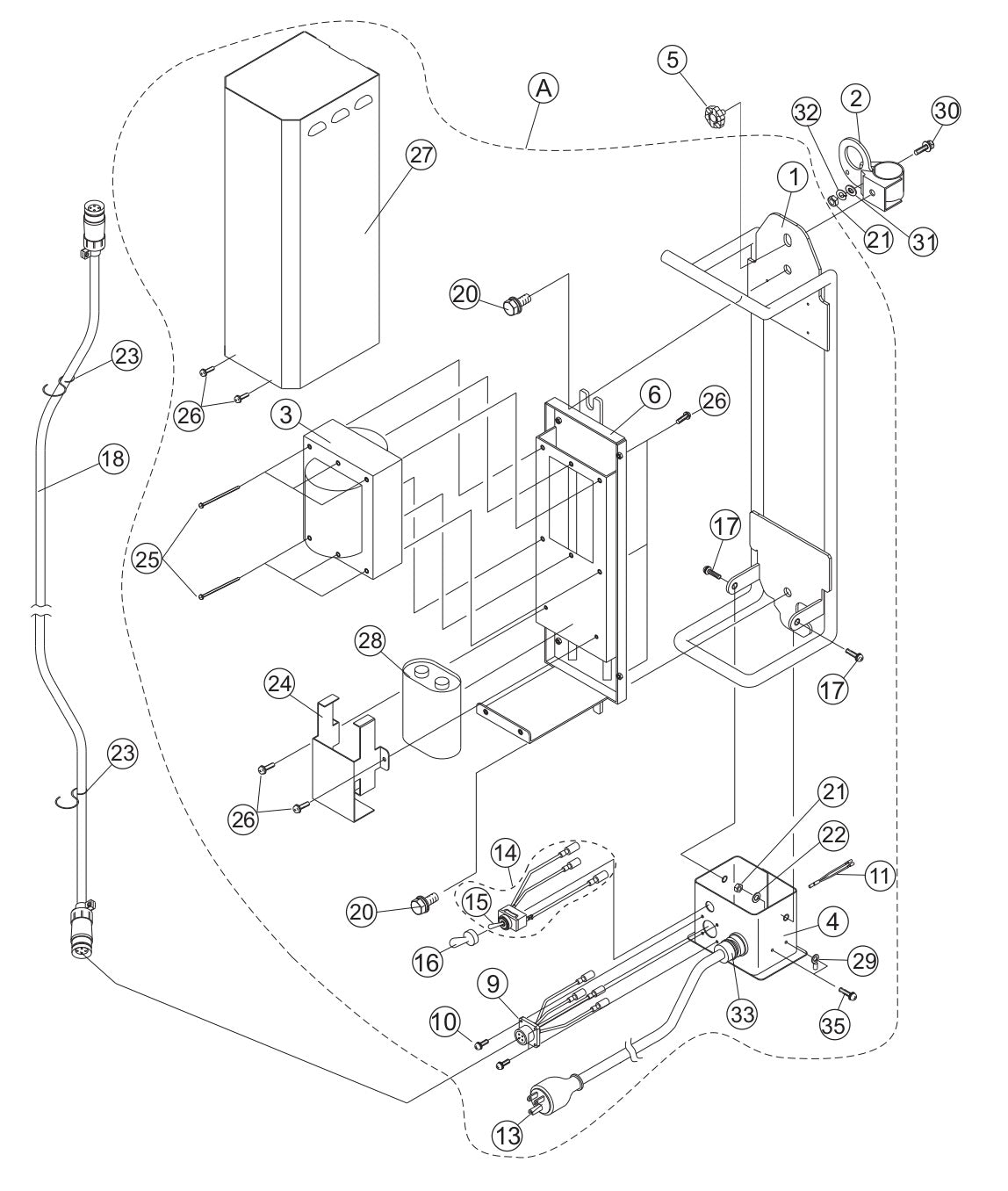 GB114BW Ballast Assembly (S/N G20041 - G20070) Parts by Multiquip