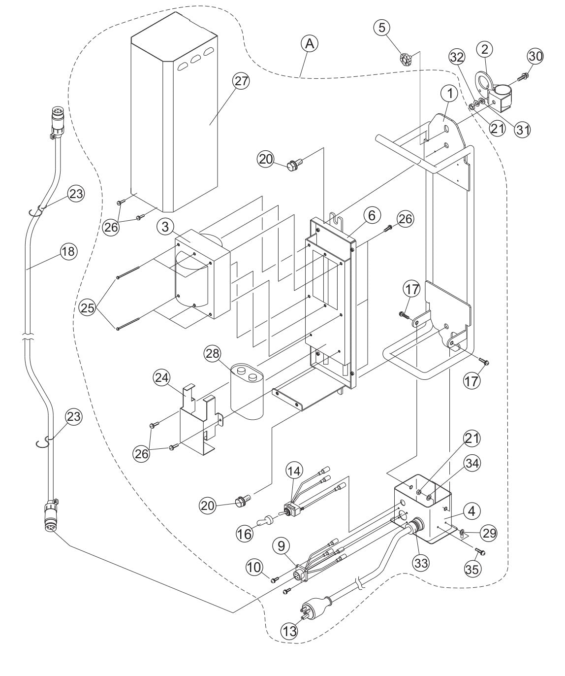 GB114BW Ballast Assembly (S/N G20071 And Above) Parts by Multiquip