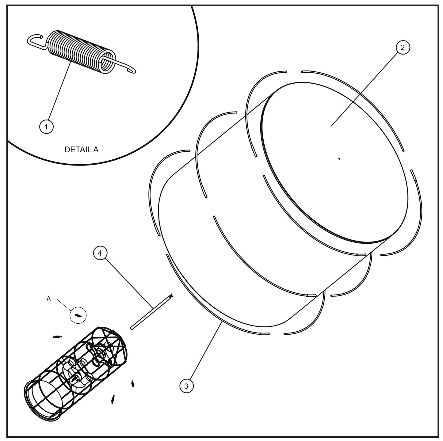 Balloon Light Assembly Group Parts for Maxi-Lite II and Night-Lite Pro II Units by Allmand