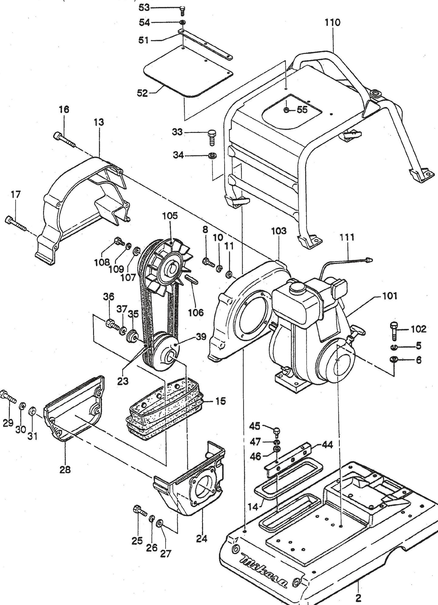 MVH402DSB YANMAR L100A Base And Engine Assembly Parts