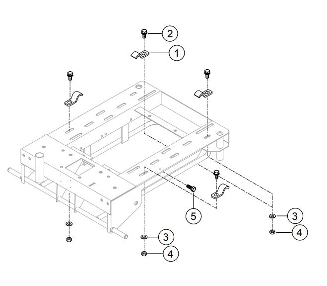 Base Plate Assembly Parts-GB43LED S/N G4100104 and below