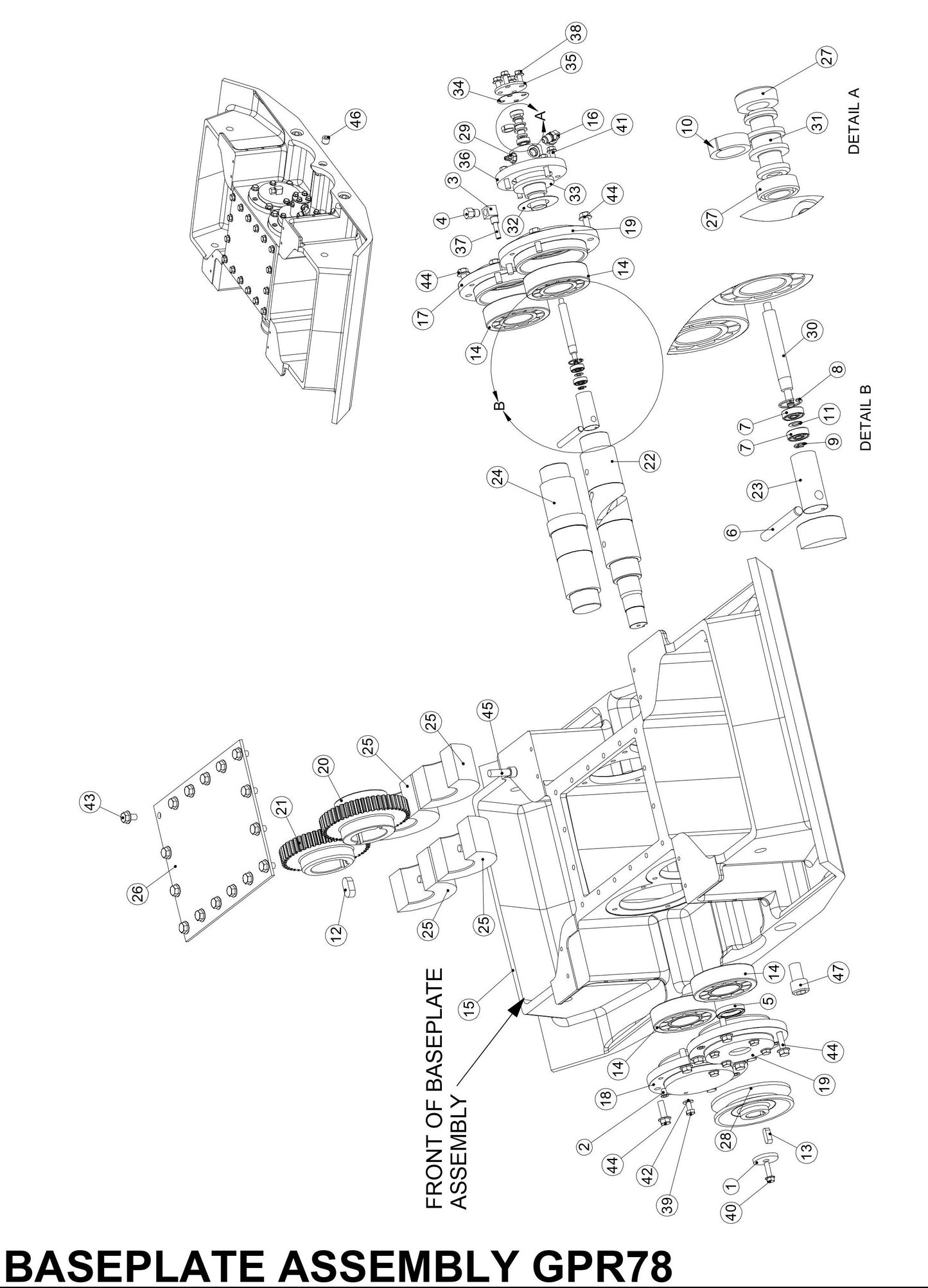 GPR78 Baseplate Assembly Parts By MBW