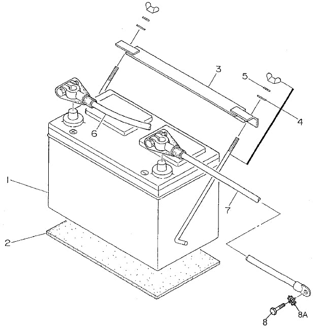 DCA20SPXU2 Battery Assembly Parts for ML20 Light Towers by Multiquip