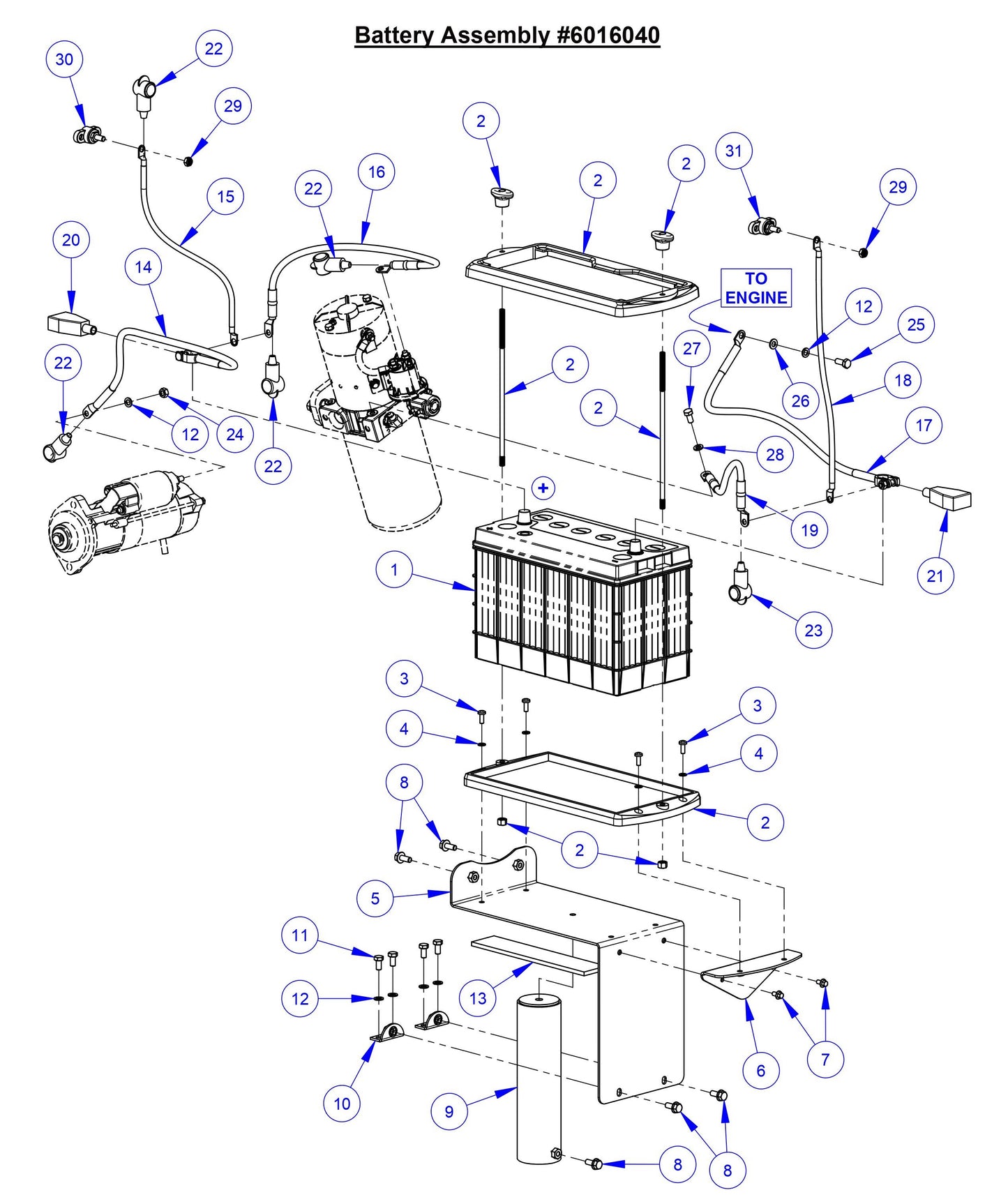 CC9074DK Battery Assembly