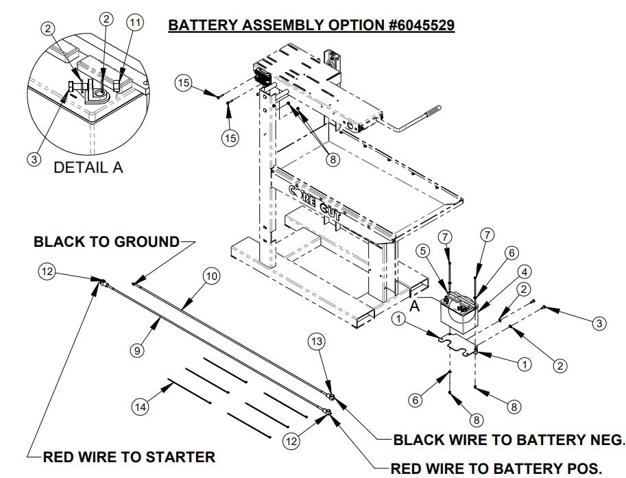 CC800M Battery Assembly Option Parts