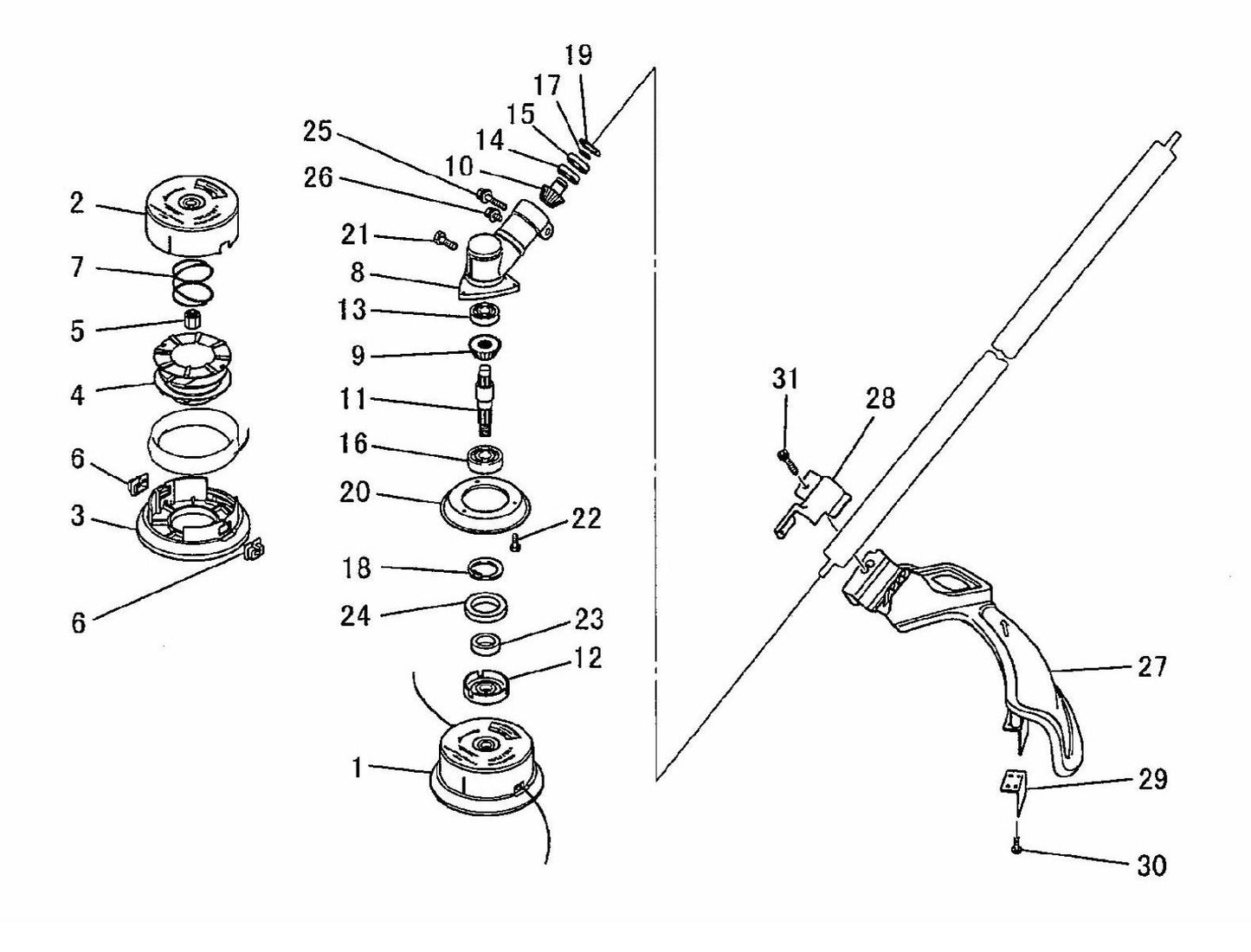 BCM2310 Gear Case Assembly Parts