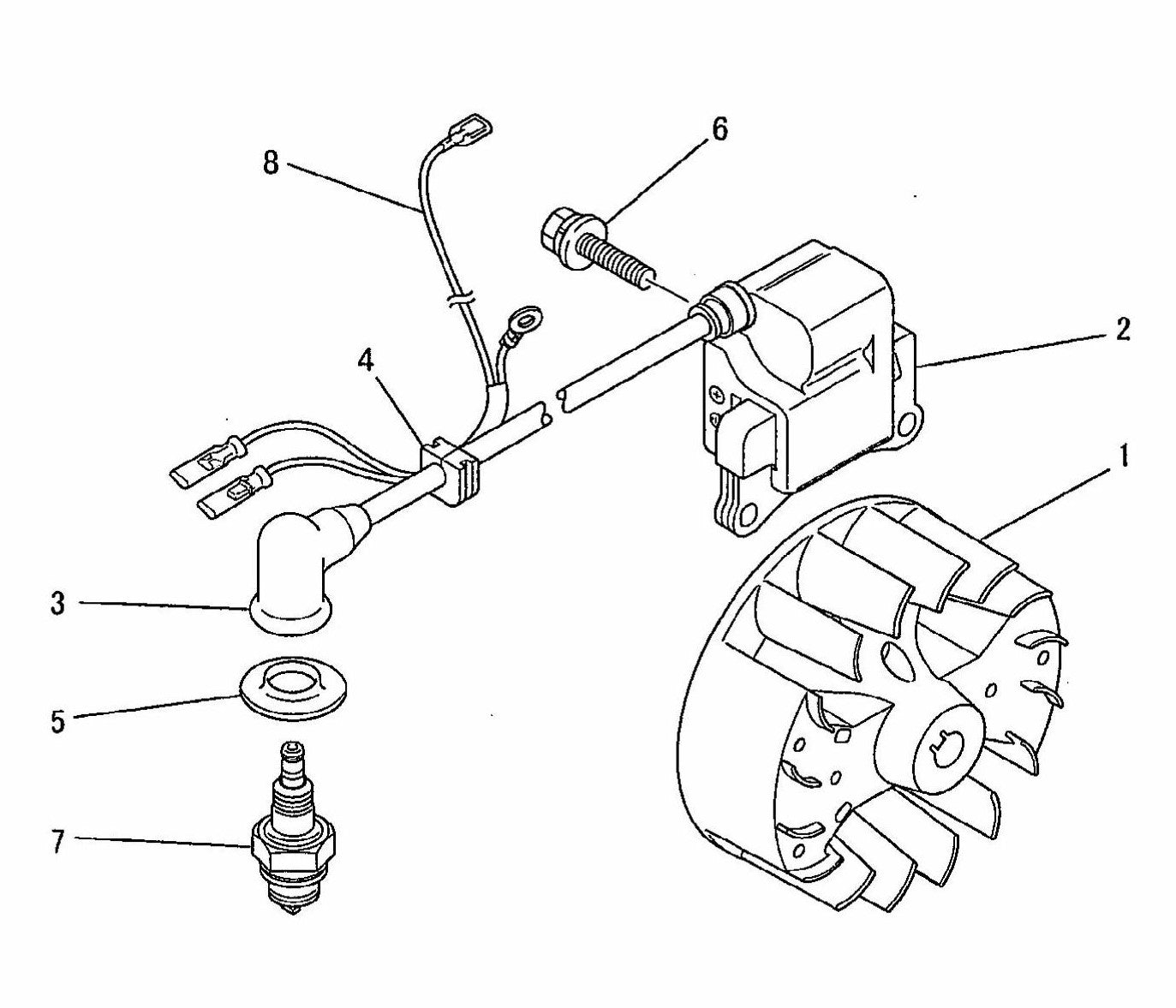 BCM2600 Flywheel, Magneto System Assembly Parts