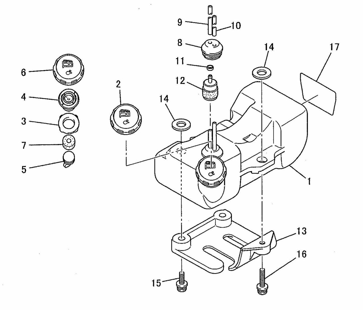 BCM2600 Fuel Tank Assembly Parts