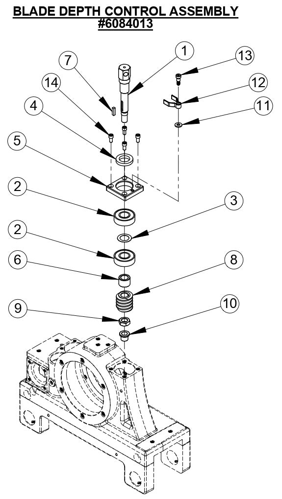 CC1600 Blade Depth Control Assembly