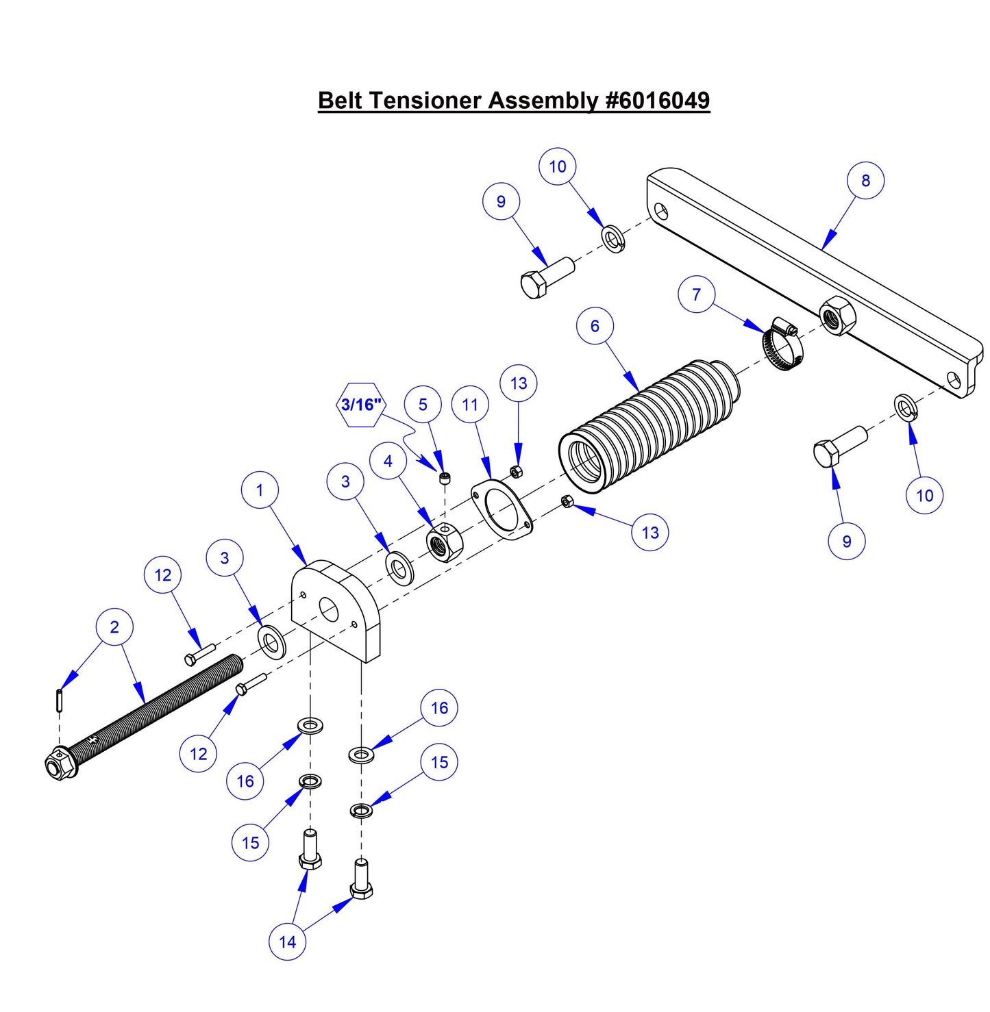 CC9074DK Belt Tensioner Assembly