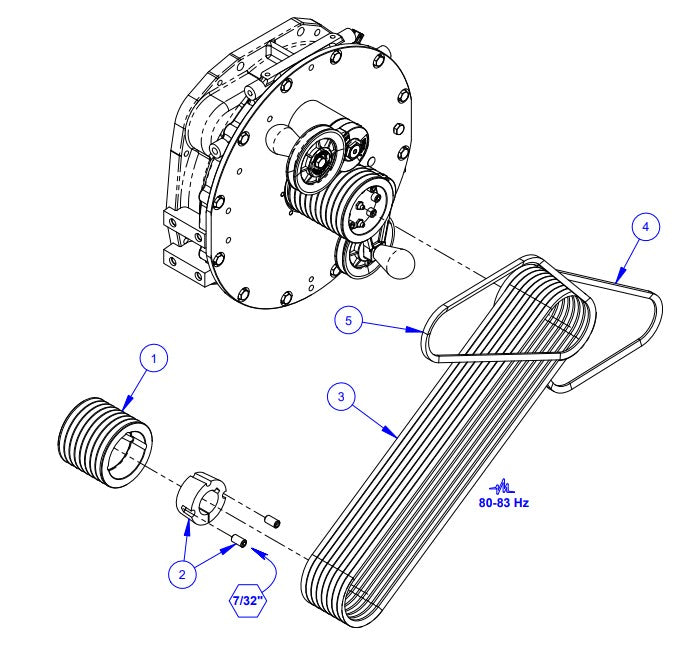 C5048DCV-3 Belt Drive Assembly Parts