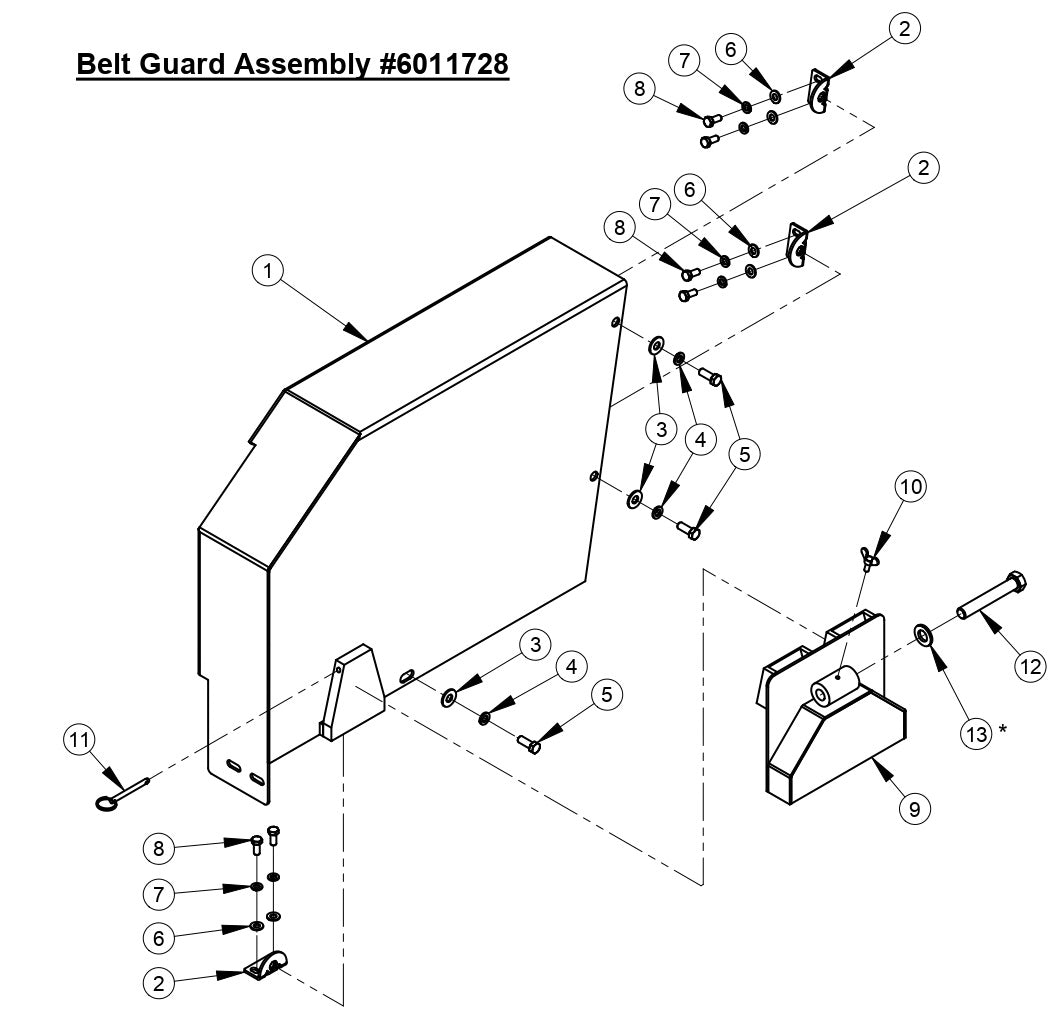 CC3538 JK Belt Guard Assembly