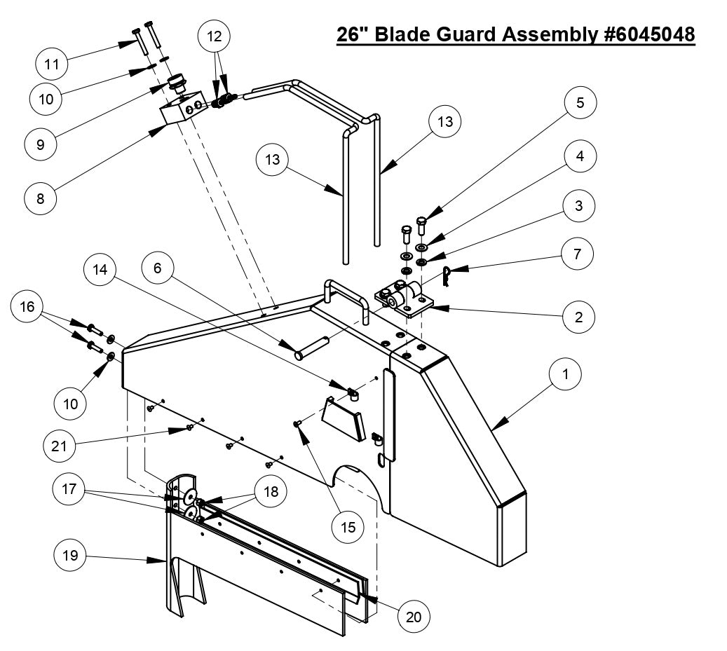 CC4144D 26" Blade Guard Assembly