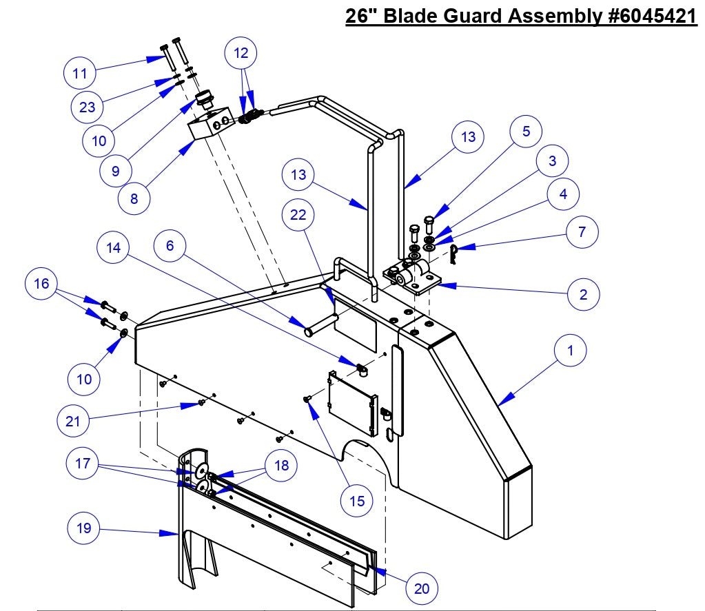 CC5555GK 26" Blade Guard Assembly