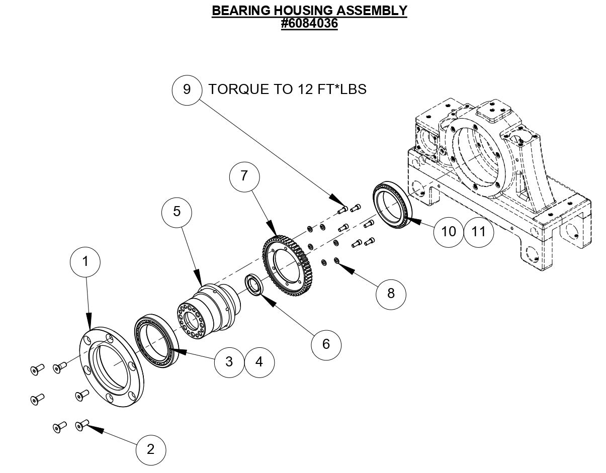 CC1600 Bearing Housing Assembly