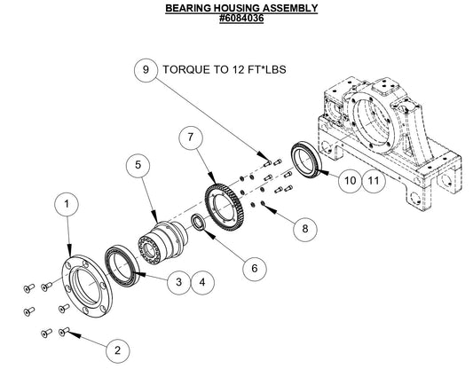 CC1600 Bearing Housing Assembly