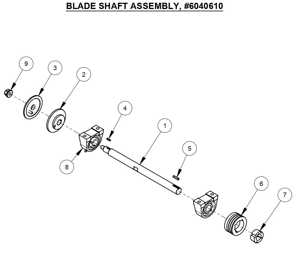 CC1113 Blade Shaft Assembly