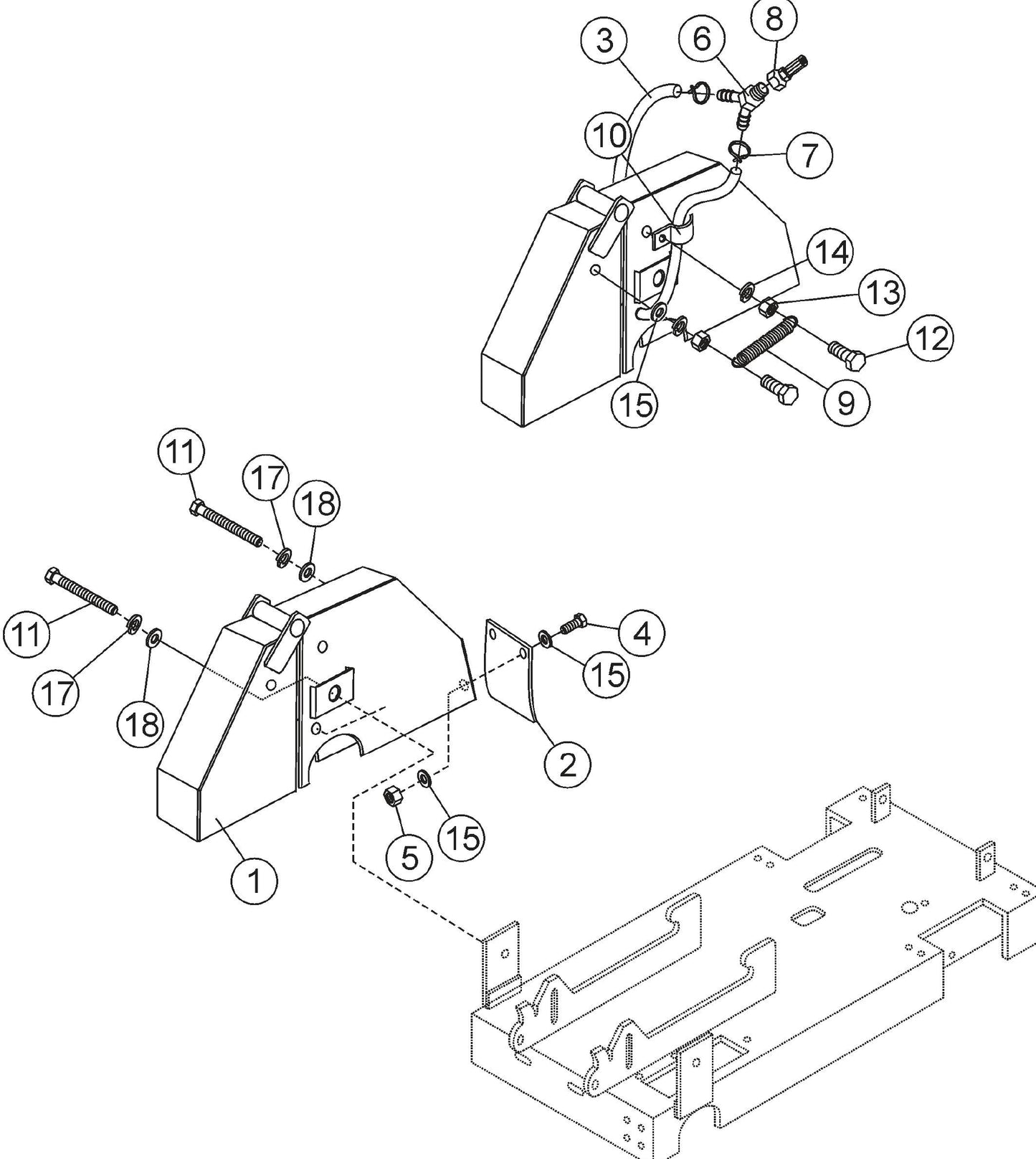 Blade Guard Assembly Parts For SP2 13H20 S13H20 S20H20 By Multiquip