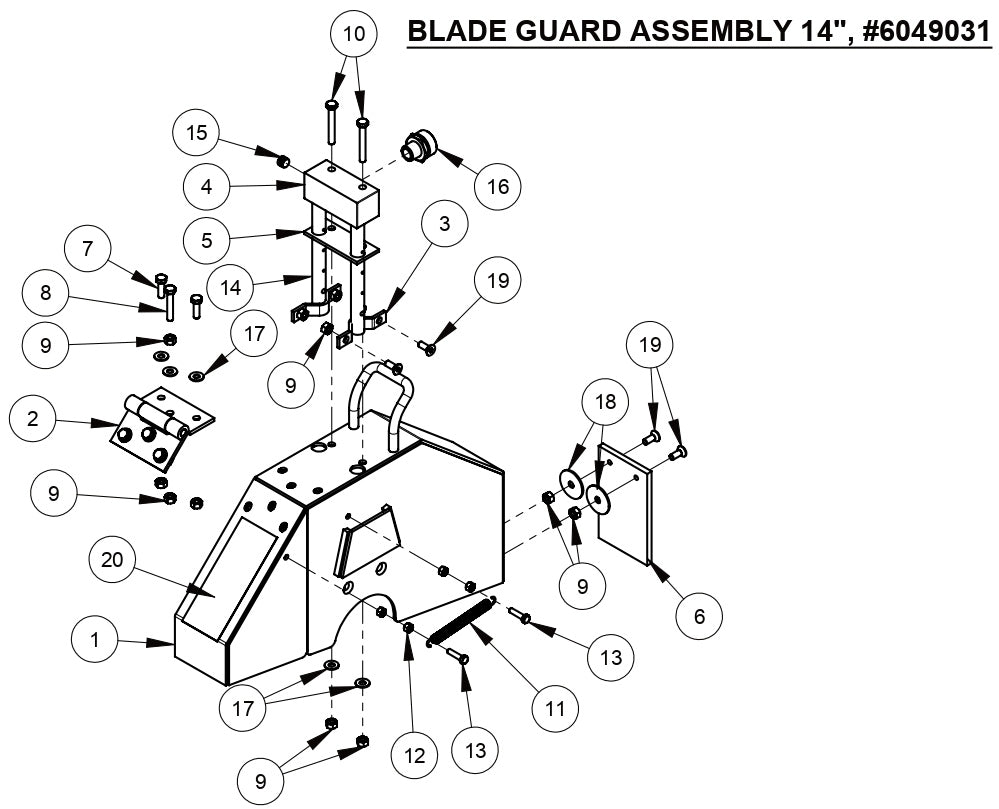 CC1113 Blade Guard Assembly