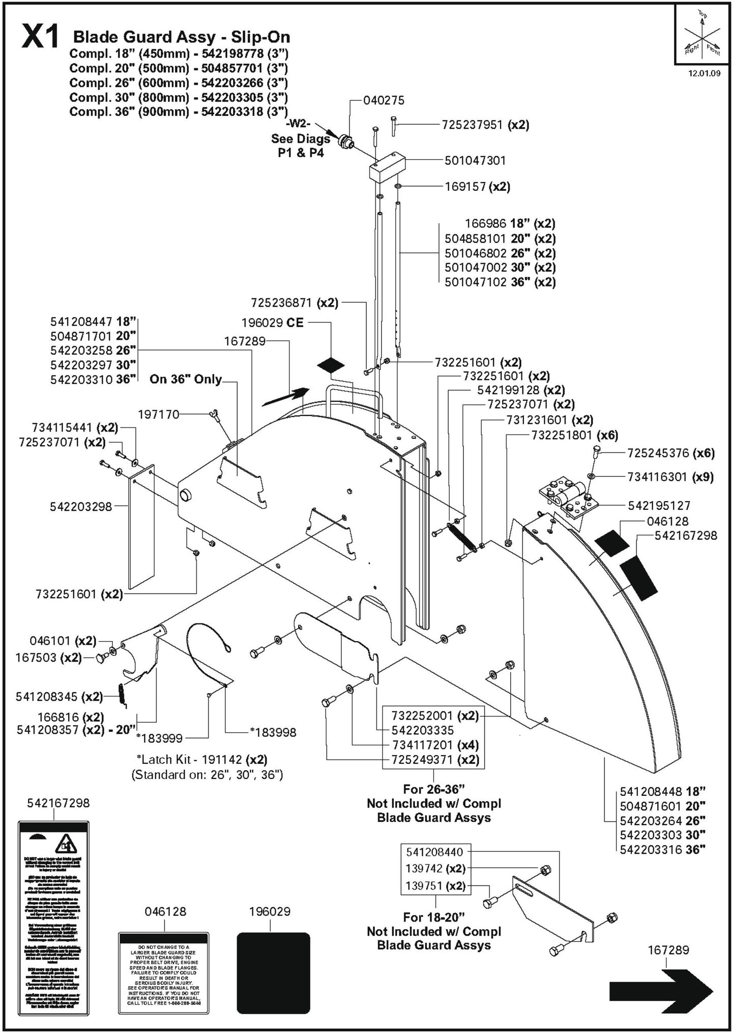 Blade Guard Assembly- Slip-On Parts For FS6800D By Husqvarna