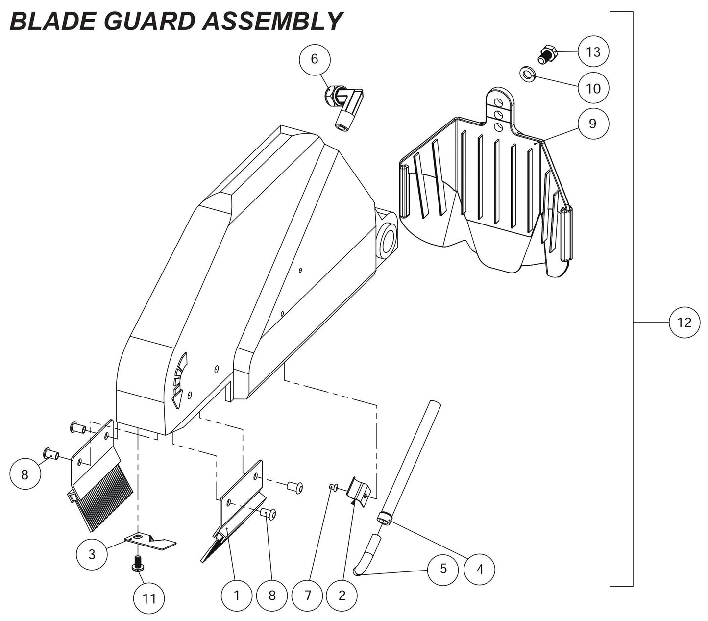 CC1000T Blade Guard Assembly
